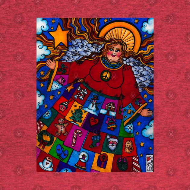 Abundant  Blessings Christmas Angel by Kat Loves Chocolate